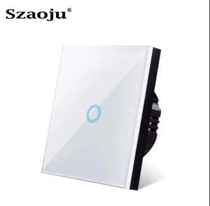 Сенсорный выключатель Szaoju, 1 кнопка, белый