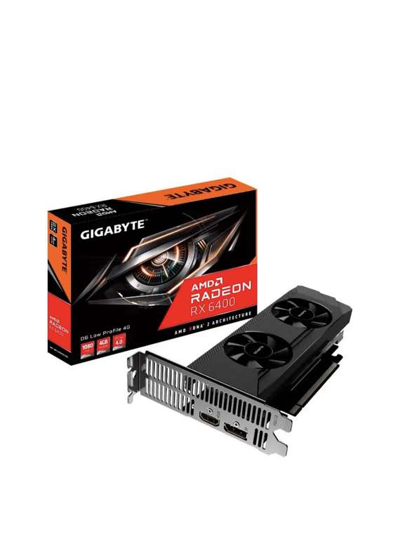 Видеокарта GIGABYTE AMD Radeon RX 6400 4 ГБ (GV-R64D6-4GL)