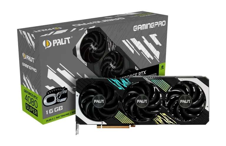Видеокарта Palit GeForce RTX 4080 SUPER GamingPro OC 16 Gb (цена с Ozon картой)