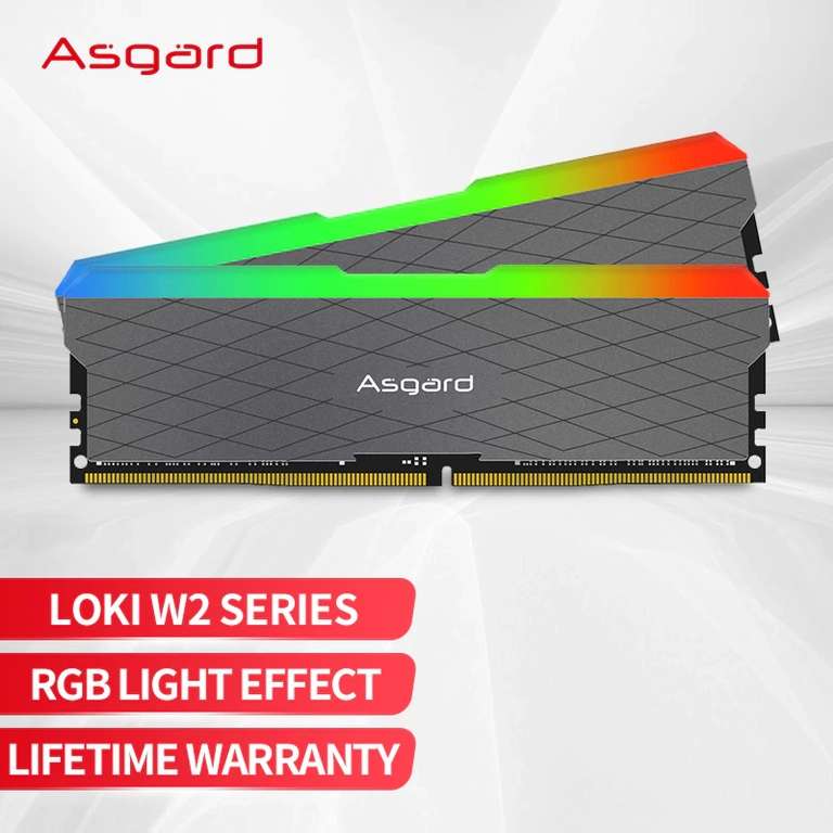 Оперативная память Asgard W2, RGB, DDR4, 8GB, 2 плашки