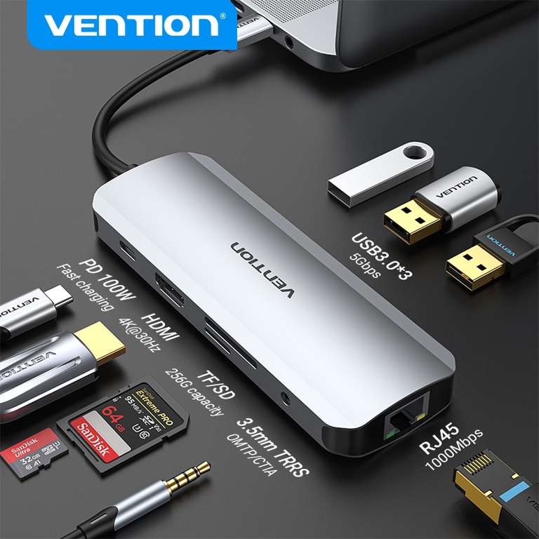 Vention USB C HUB: 7-in-1