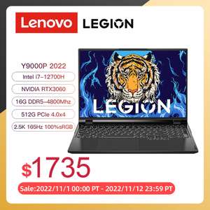 Ноутбук Lenovo Legion 5i Pro, 16", IPS, 2560x1600, i7-12700H, RTX3060, 16/512 Гб, windows 11 (115 Вт или 140 Вт)
