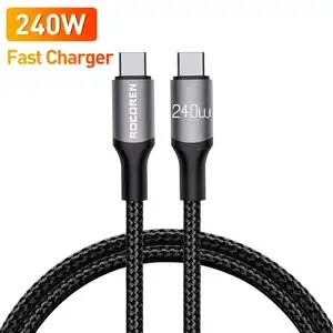 Кабель зарядный Rocoren USB Type-C на USB PD 240W 3 м