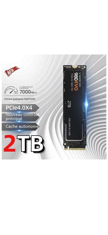 2 ТБ Внутренний SSD диск 970 EVO Plus M.2 PCI-E 3.0 (MZ-V7S2T0BW), с Озон картой, из-за рубежа