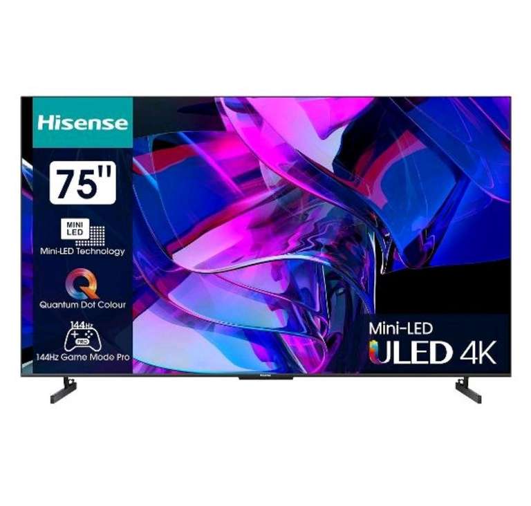 Телевизор Hisense 75U7KQ, 75"(190 см), UHD 4K
