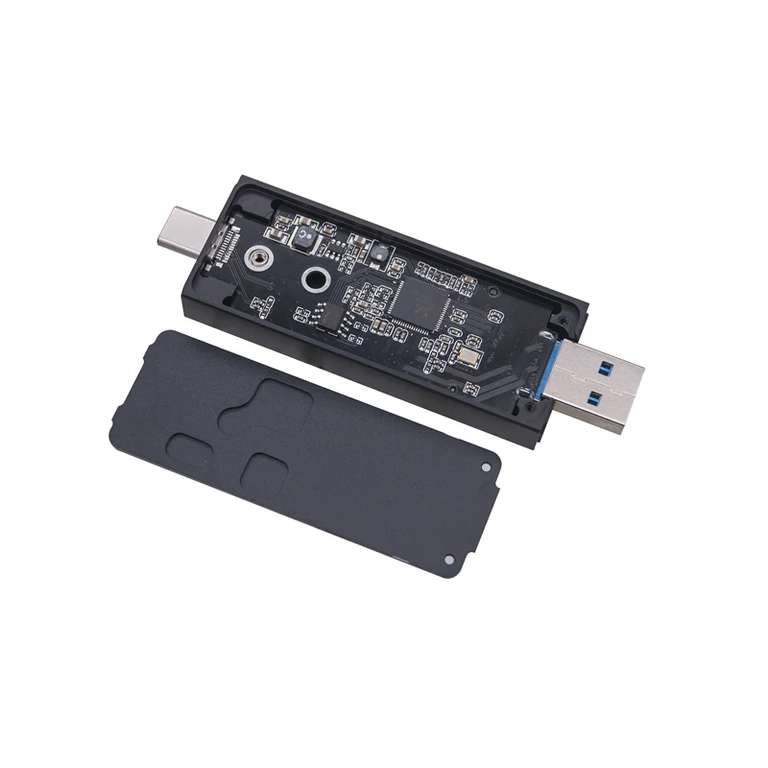 Корпус для SSD M.2 NVMe/ M.2 SATA, 2230/2242. USB A/TypeC