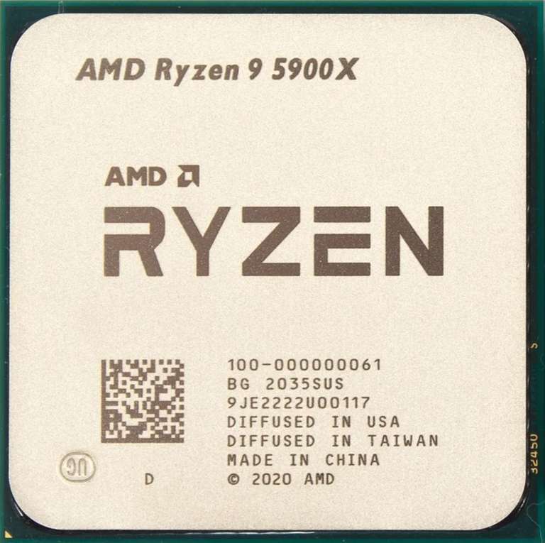 Процессор AMD Ryzen 9 5900X (12 ядер, 24 потока, Ам4, б/у)