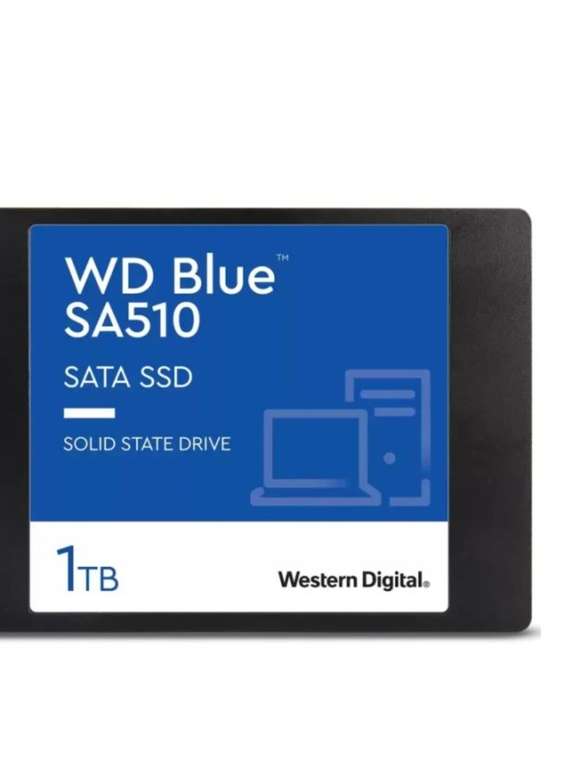 WD SATA накопитель SSD WDS100T3B0A 1000 ГБ 2.5" Blue SA510