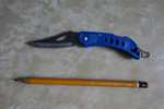 Нож туристический, нержавеющая сталь, складной, синий, Следопыт 9-015