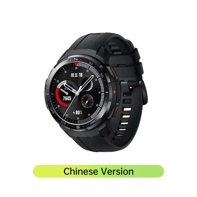Смарт-часы HONOR Watch GS Pro, черные, CN версия, 103 варианта нагрузки, GPS, Bluetooth 5.1