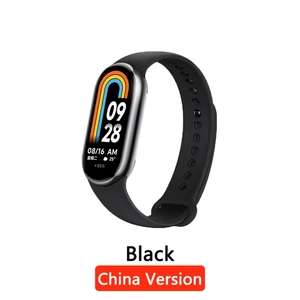 Фитнес-браслет Xiaomi Smart Band 8, китайская версия, черный / бежевый