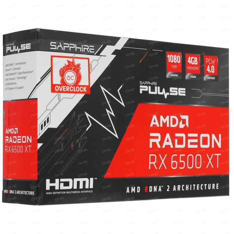 Видеокарта Sapphire PULSE AMD Radeon RX 6500 XT