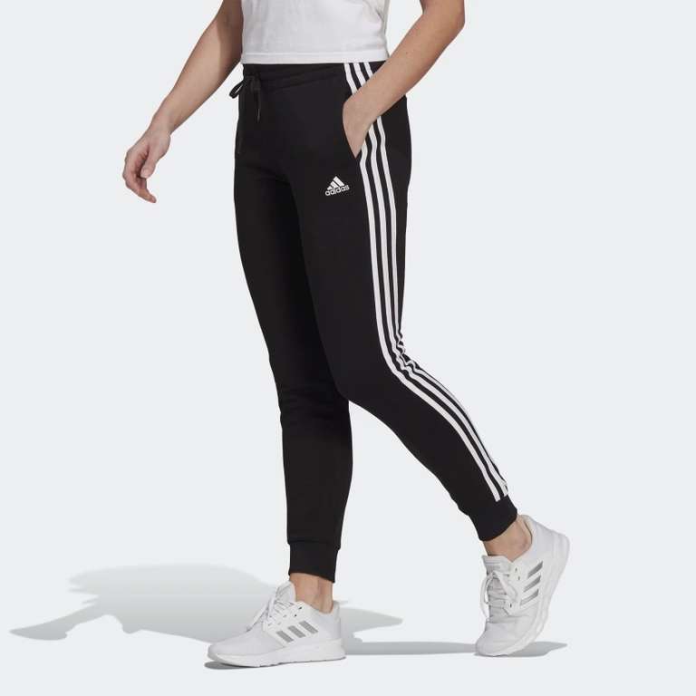 Флисовые женские брюки Adidas ESSENTIALS 3-STRIPES
