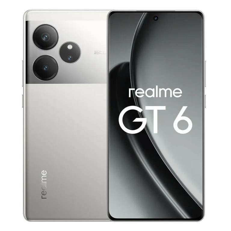 Смартфон realme GT6 16/512 ГБ RU, 2 nano SIM, зеркальный серебряный