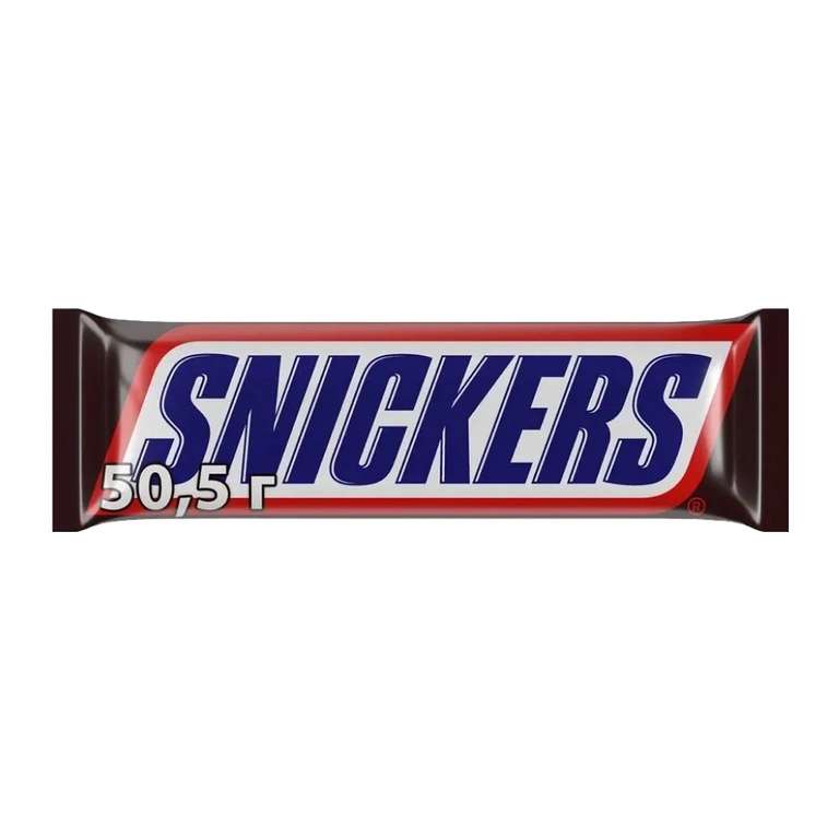 Шоколадный батончик Snickers, 50.5 г (с 30.11)