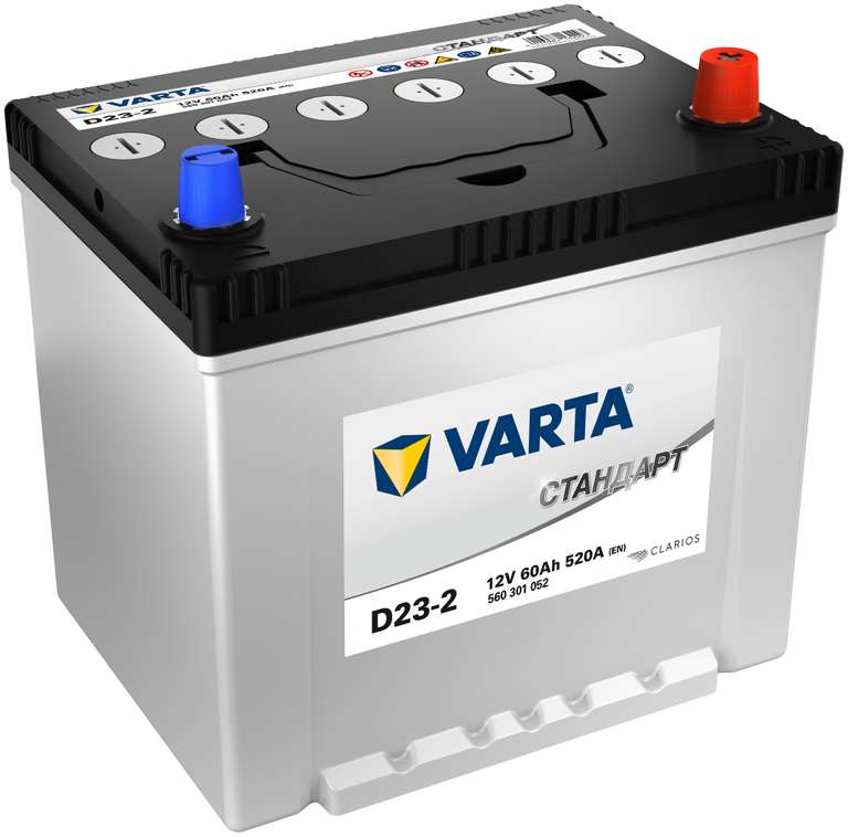 Автомобильный аккумулятор VARTA Стандарт 6СТ-60.0 VL D23-2 (560 301 052)