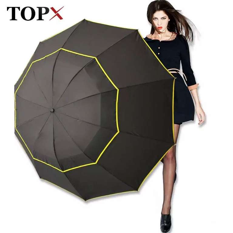 Зонт TOPX большой 130 см для мужчин и женщин