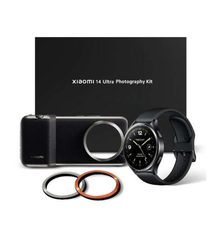 Фоточехол с функцией внешнего аккумулятора для Xiaomi 14 Ultra + часы Xiaomi Watch 2