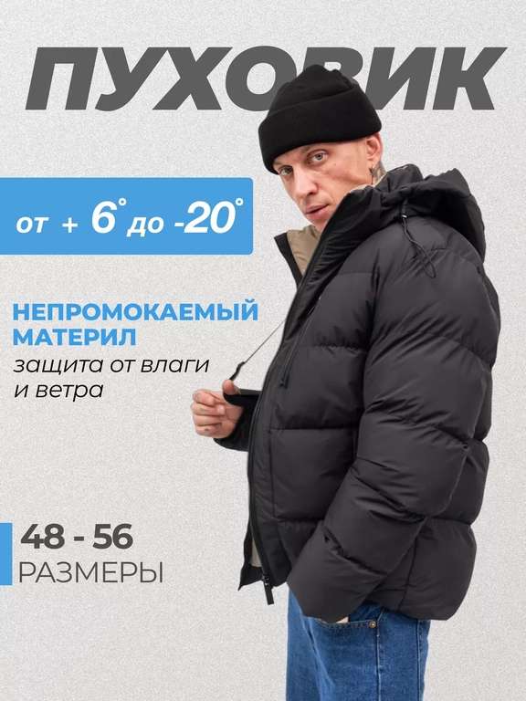 Куртка зимняя с капюшоном теплая