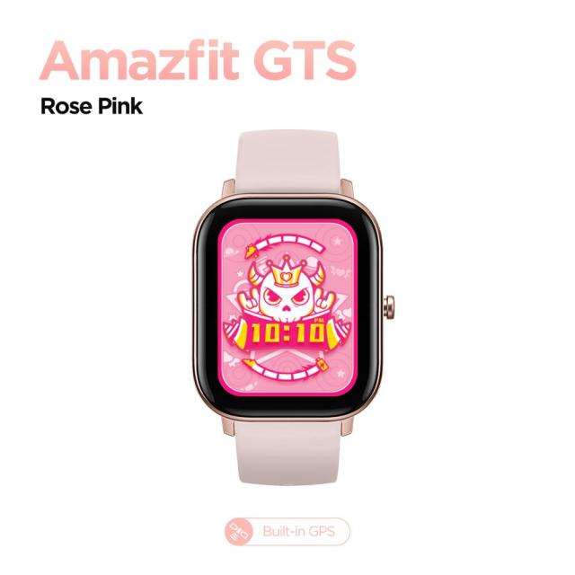 Смарт-часы Amazfit GTS, водонепроницаемые (5 атм), Rose Pink