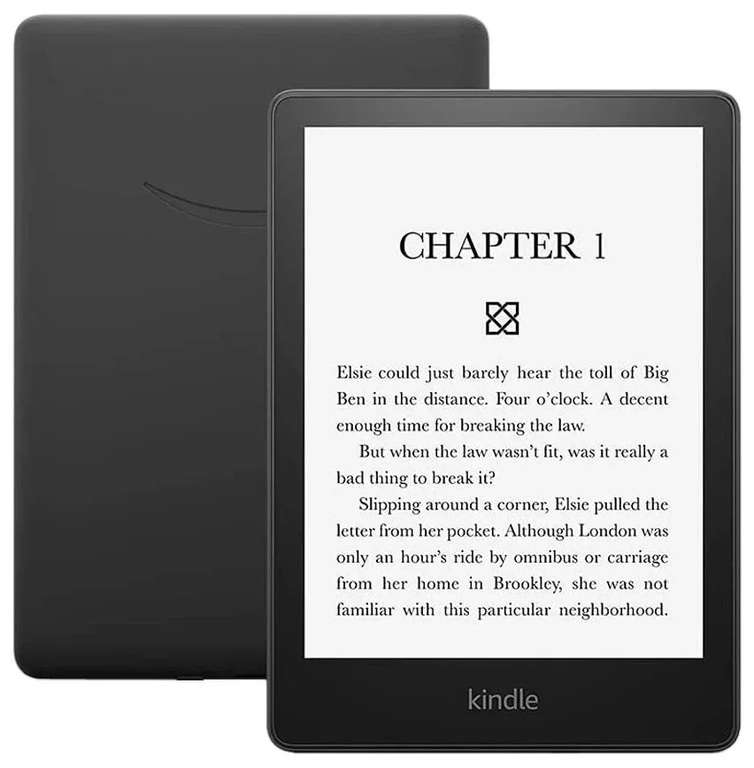 Электронная книга Amazon Kindle Paperwhite 2021 (11th Gen) 16Gb Black (цена с OZON картой)