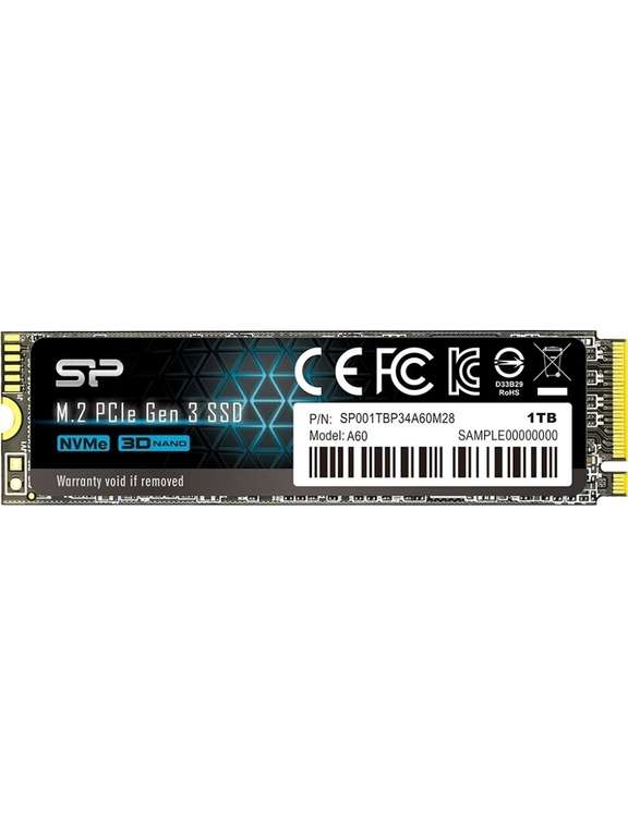 SSD диск SILICON POWER 1Тб / 2280 / PCI-E / 2200-1600 Мб/с