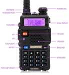 Рация Baofeng UV-5R, 5W