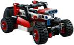Конструктор LEGO Technic 42116 Фронтальный погрузчик, 139 деталей (2 варианта сборки: гоночный автомобиль и погрузчик)