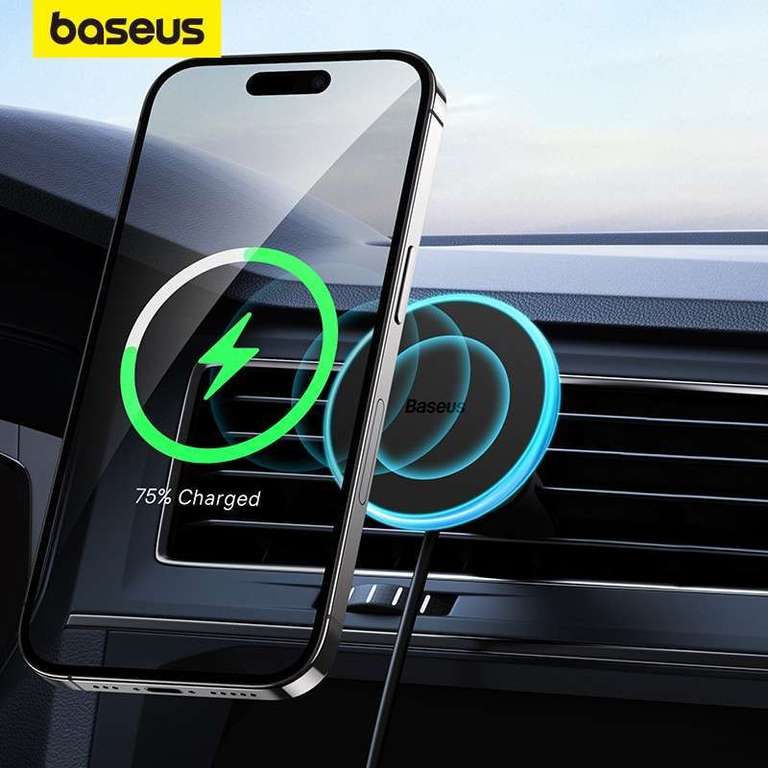 Автомобильное зарядное устройство вместе с держателем Baseus cw01 magnetic wireless charging car mount