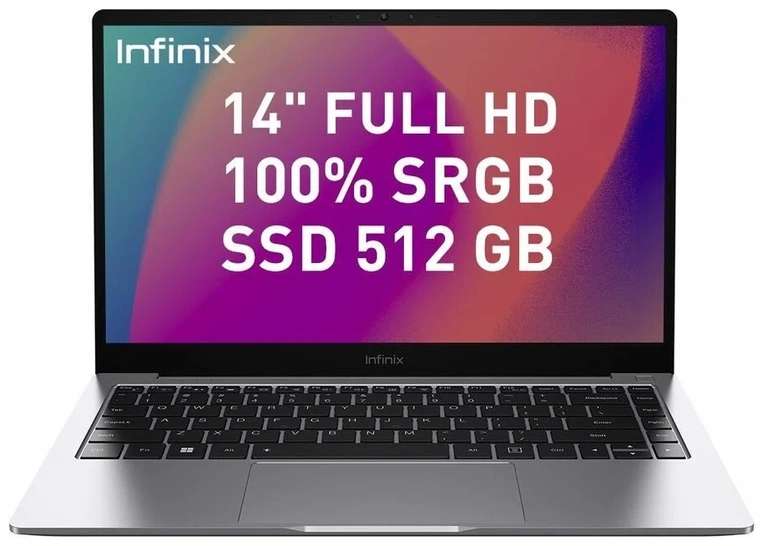 Ноутбук Infinix InBook X2 XL23 (14", IPS, Intel i5 1155G7, 8ГБ, 512ГБ SSD, Intel Iris Xe Graphics, Windows 11)
