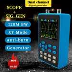Двухканальный осциллограф DSO2512G с генератором сигналов