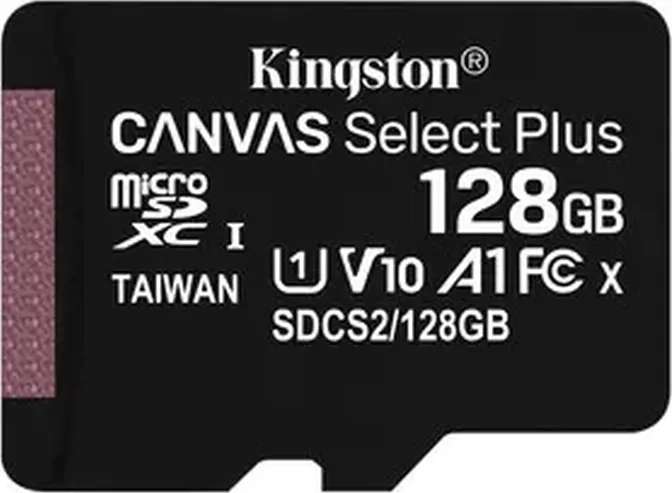Карта памяти Kingston Canvas Select Plus 128 ГБ (SDCS2/128GBSP)