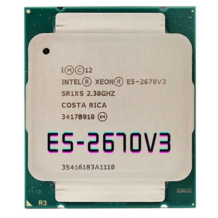 Процессор Intel E5-2670v3 OEM (без кулера), из-за рубежа, по Ozon карте