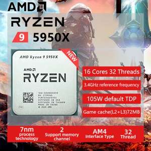 Процессор AMD Ryzen 9 5950X NEW R9 5950X 3,4 ГГц