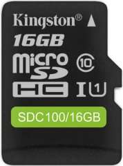 [не везде] Карта памяти SDHC Micro Kingston microSDHC 16GB Class 10 (SDC100/16GB)