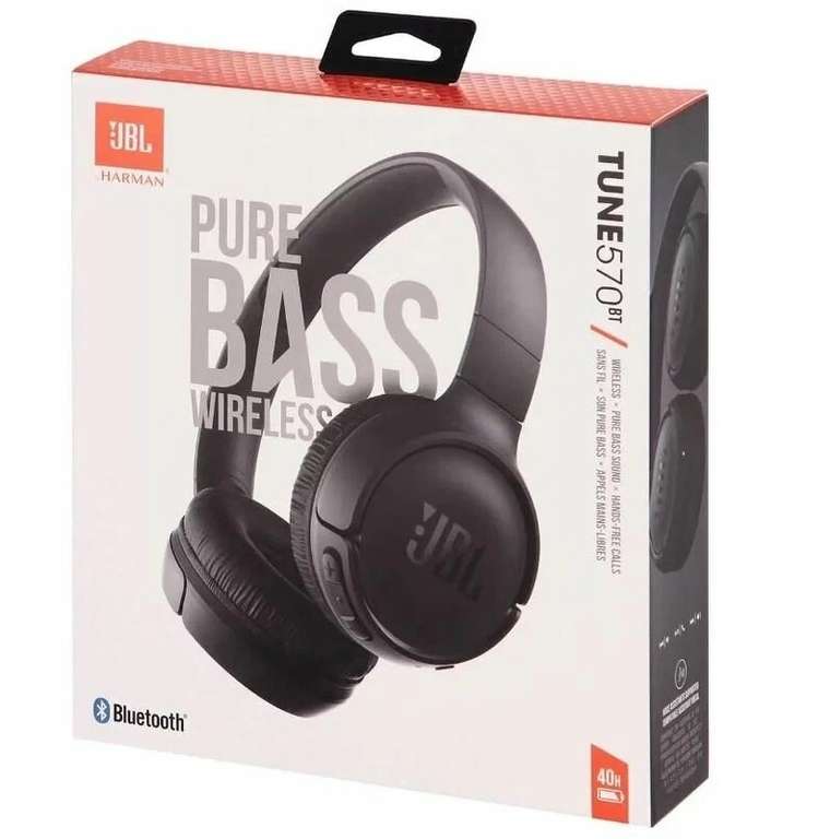 Беспроводные наушники JBL Tune 570BT, черный