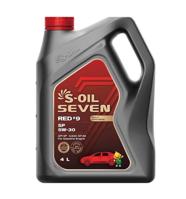 Моторное масло S-OIL 7 RED 9 SP 5W - 30 синтетика 4 L