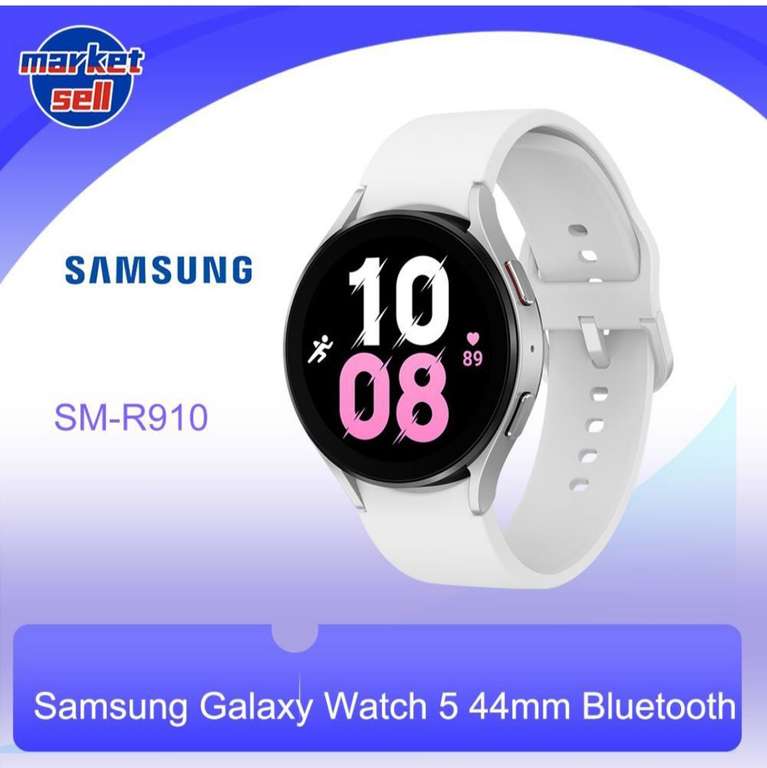 Смарт часы Samsung Galaxy Watch5, 44mm, Серебро (из-за рубежа)
