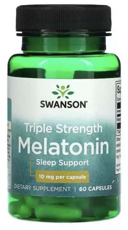Мелатонин Swanson 10 мг, 60 капсул (Срок 7/23)