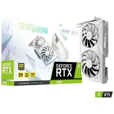 Видеокарта ZOTAC Gaming GeForce RTX 3060 AMP White Edition 12 GB OC