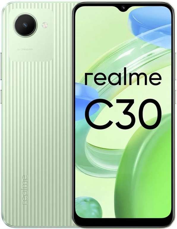 Смартфон Realme C30 Зеленый 4/64 Гб