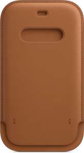 Чехол Apple iPhone 12 Pro Max MagSafe кожаный Золотисто-коричневый (MHYG3ZE/A)
