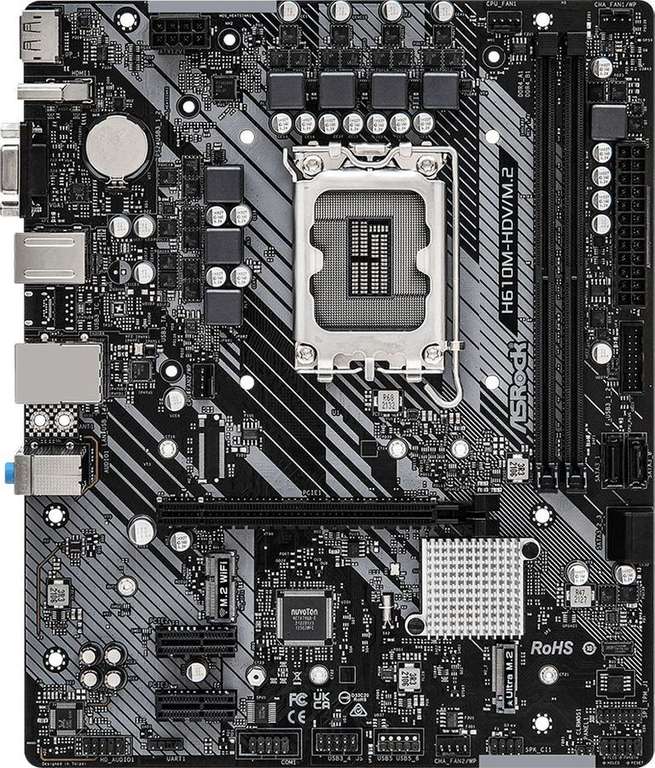 Материнская плата ASRock H610M-HDV/M.2 (через озон карту 5666₽)