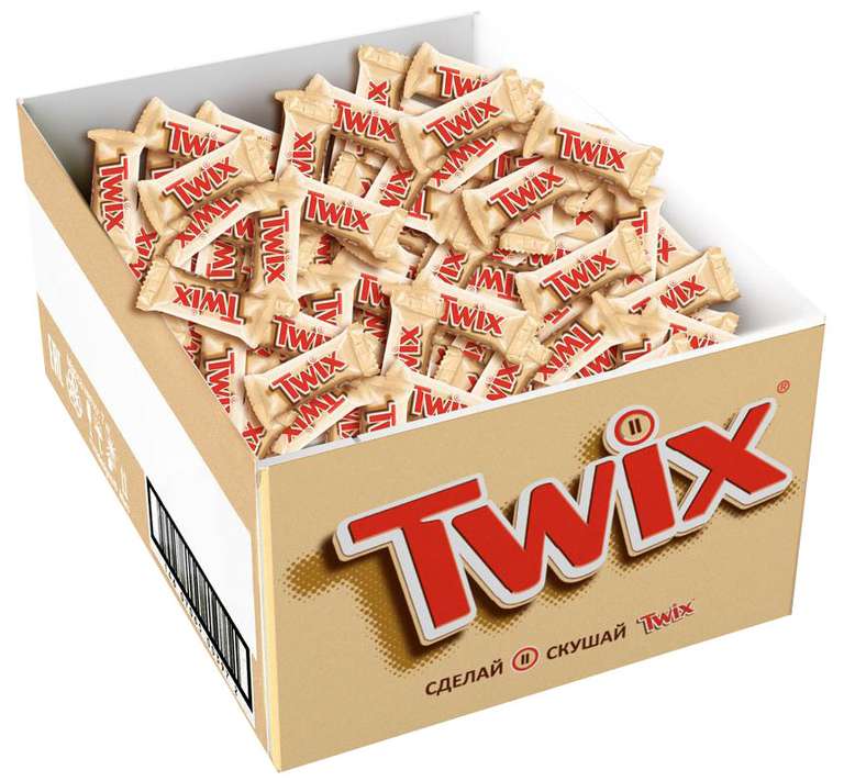 Конфеты Twix Minis, 1 кг, картонная коробка
