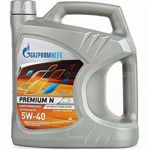 Моторное масло для автомобиля Газпромнефть Premium N 5w40 4л