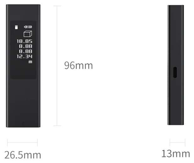 Лазерный дальномер Xiaomi Duka LS5 Laser Range Finder 40 м