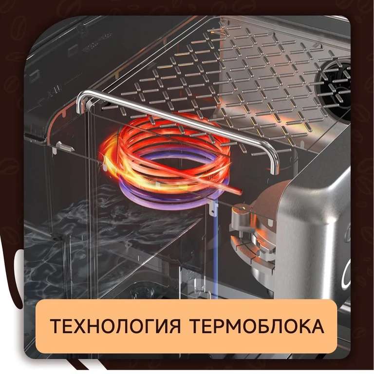 Полуавтоматическая кофемашина для эспрессо HiBREW H10A 19Bar с регулируемой температурой (с Озон картой)