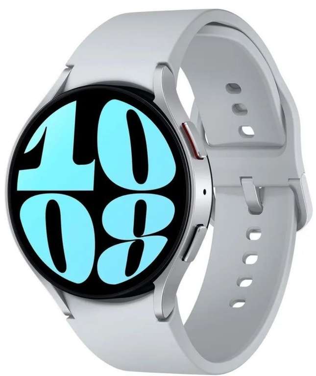 Умные часы Samsung watch 6, NFC, глобальная версия, 44mm, серебристый (с Озон картой, из-за рубежа)