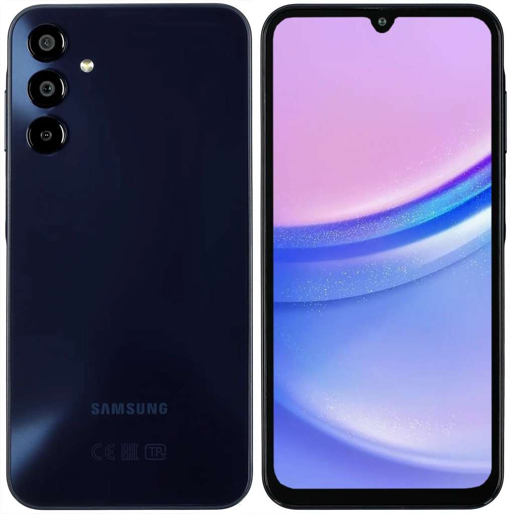 Смартфон Galaxy A15 4/128 темно-синий, с WB картой