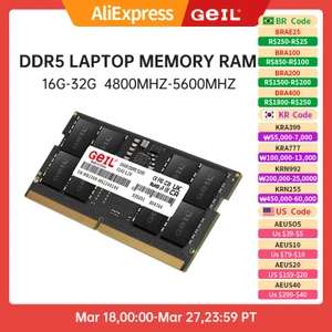 Оперативная память so-dimm GeIL DDR5-5600 CL46 16Гб